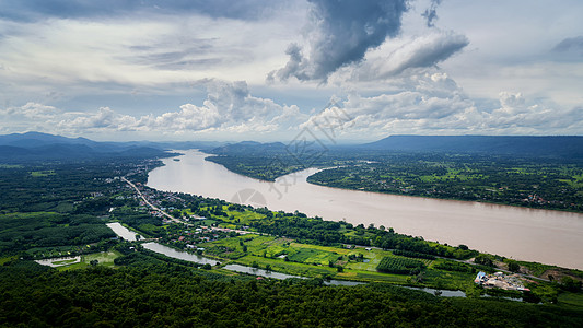 湄公河自然风光高清图片