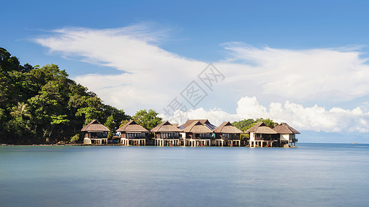阳光大海泰国象岛热带海滨度假村背景