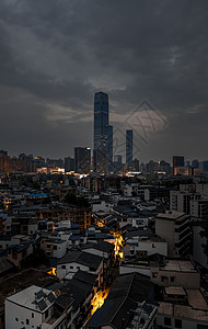 长沙五一商圈夜景图片