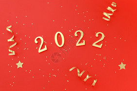 2022年新年数字自然背景素材