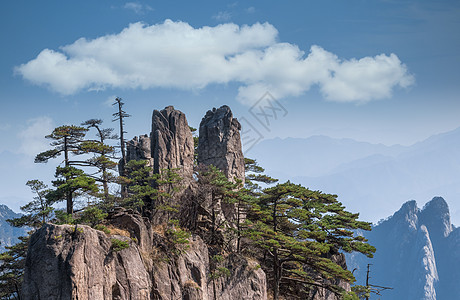 云海水墨黄山风光背景