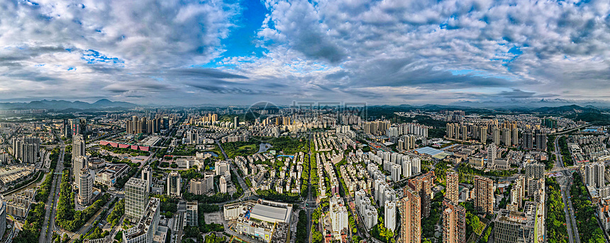 深圳市城市航拍全景图