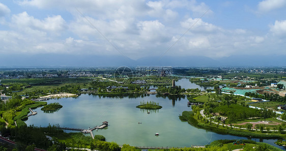 西安渼陂湖图片