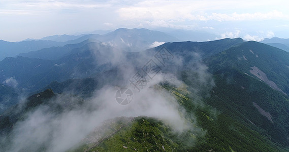 秦岭山脉层峦叠嶂高清图片