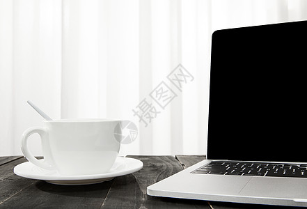 学习办公桌面咖啡场景图片