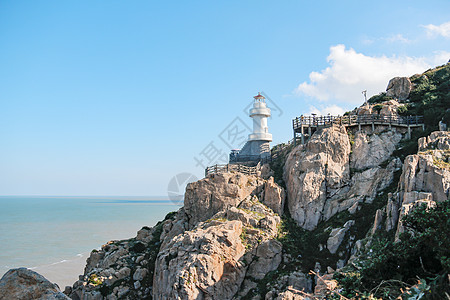 日照灯塔风景区嵊泗海岛六井潭灯塔风景区背景