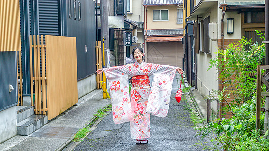 日本女孩和服女孩人像背景