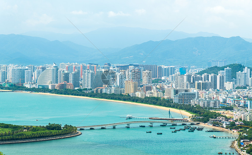 海南三亚城市建筑群