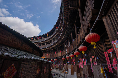 福建土楼-承启楼图片素材