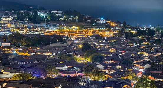  云南丽江古城夜景图片