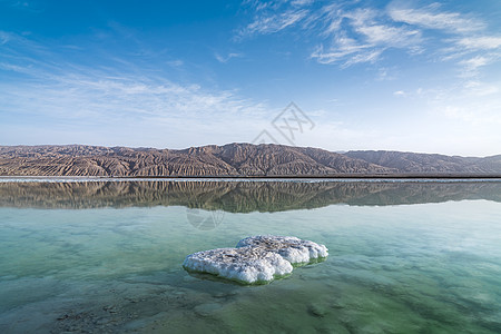 户外风景青海海西茫崖翡翠湖背景