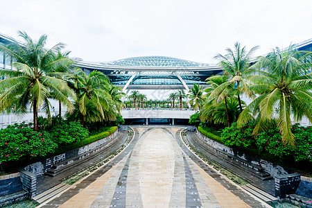 三亚免税店海南岛三亚国际免税店外景背景