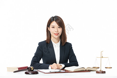 青年女性律师办公图片