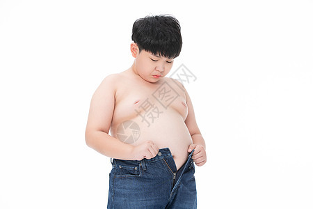 男孩穿不上牛仔裤肥胖的小孩图片