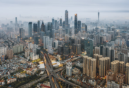 云海城市广州穿照片背景