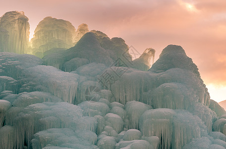 窗外大雪大连天门山冰瀑图片背景