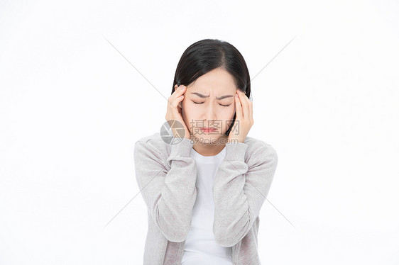 女性疾病身体不舒服头疼图片