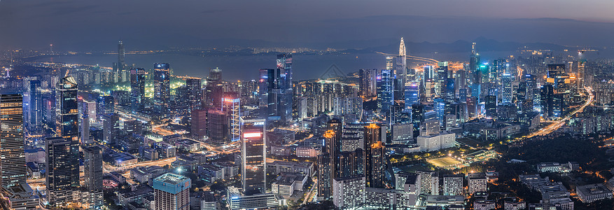 深圳南山建筑群夜景高清图片