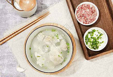 冬至馄饨馄饨水饺背景