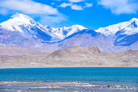 新疆喀什帕米尔高原慕士塔格峰自然风光图片