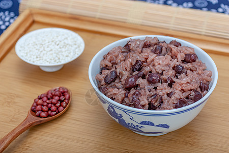 赤豆糯米饭美食赤豆饭高清图片