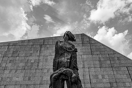 南京大屠杀纪念馆雕像背景图片