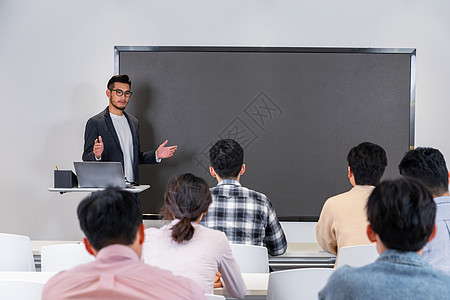 教育人像成人教育学院教师讲课背景