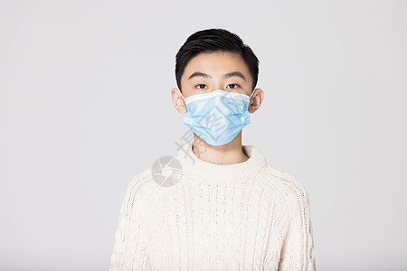 青少年儿童戴口罩疫情预防图片