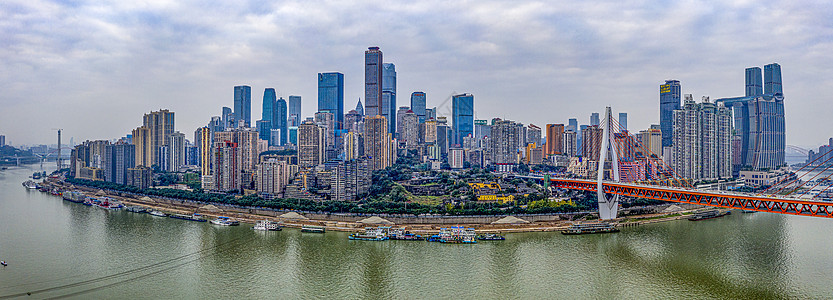 重庆江边城市全景图片
