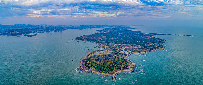 嘴吧青岛薛家岛鱼鸣嘴海岬风光背景