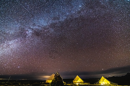 银河星空流星雨摄影图片图片