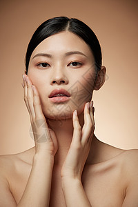 创意时尚美妆面部展示女性护肤图片