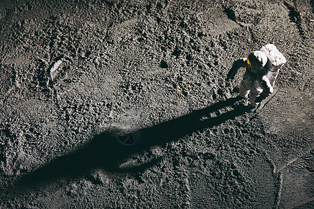 月球科技太空登月微距宇航员背景