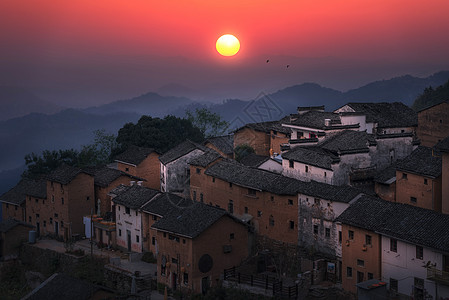 恩阳古镇阳产土楼风光背景