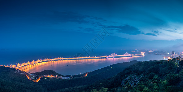 黑金城市大连跨海大桥全景接片背景