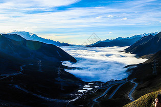 折多山云海图片