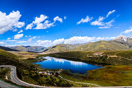 措卡湖卡萨湖背景