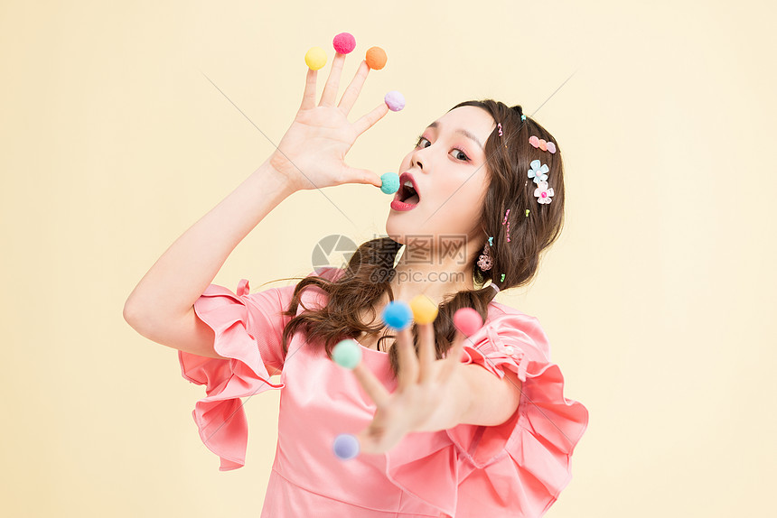 照片 人物情感 可爱甜心女孩写真.