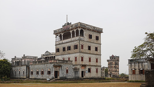 广东开平碉楼自力村景区高清图片