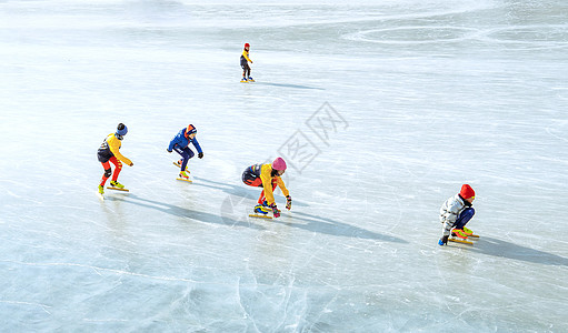 冬季游玩呼和浩特冬季冰雪运动背景