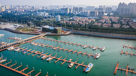 游船码头海南海口国家帆船训练基地背景