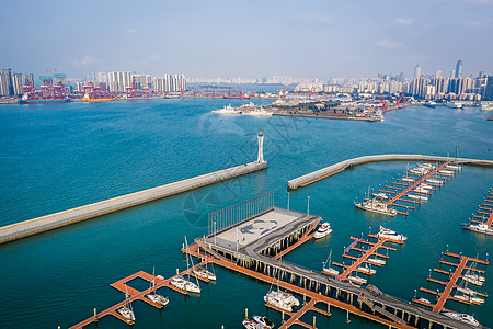 休闲度假日海南海口国家帆船训练基地背景