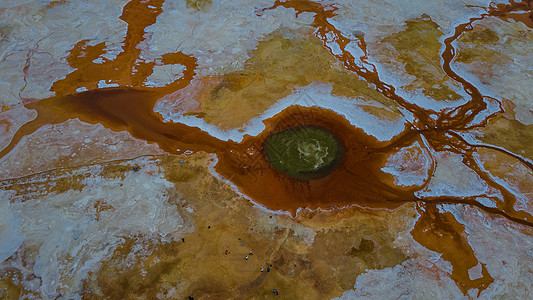 青海茫崖艾肯泉“恶魔之眼”自然壮观奇景图片