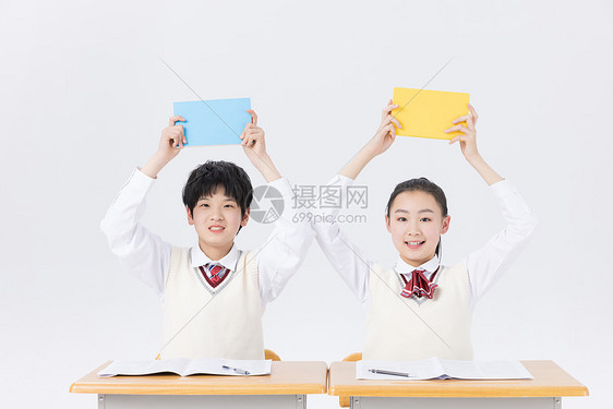 中学生学习进步图片