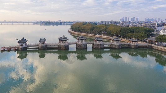 广东潮州广济桥潮州城市风光高清图片素材