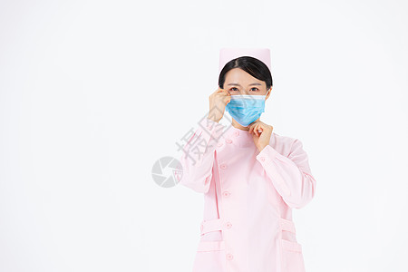 戴口罩的医护人员图片