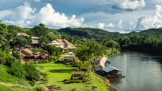 泰国北碧府度假酒店度假村背景图片