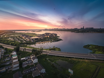 沿海城市风光高清图片