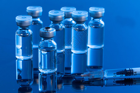 医学医疗疫苗注射器背景图片