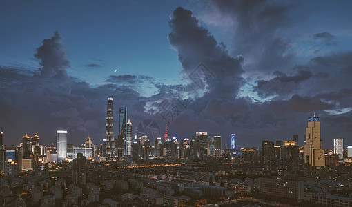 上海城市夜景风光背景图片